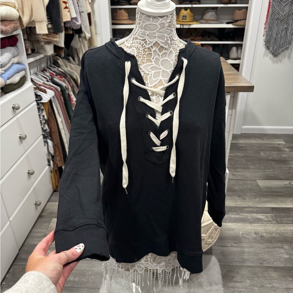 Aerie Lace-Up Hoodie